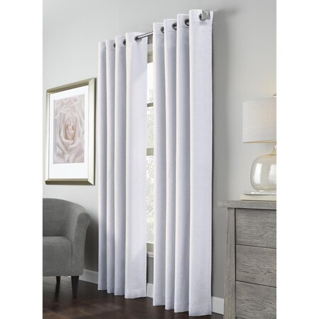 Habitat 52 x 84 in. Margaret Grommet Curtain Panel Window Dressing, White 71721-109-52-84-001